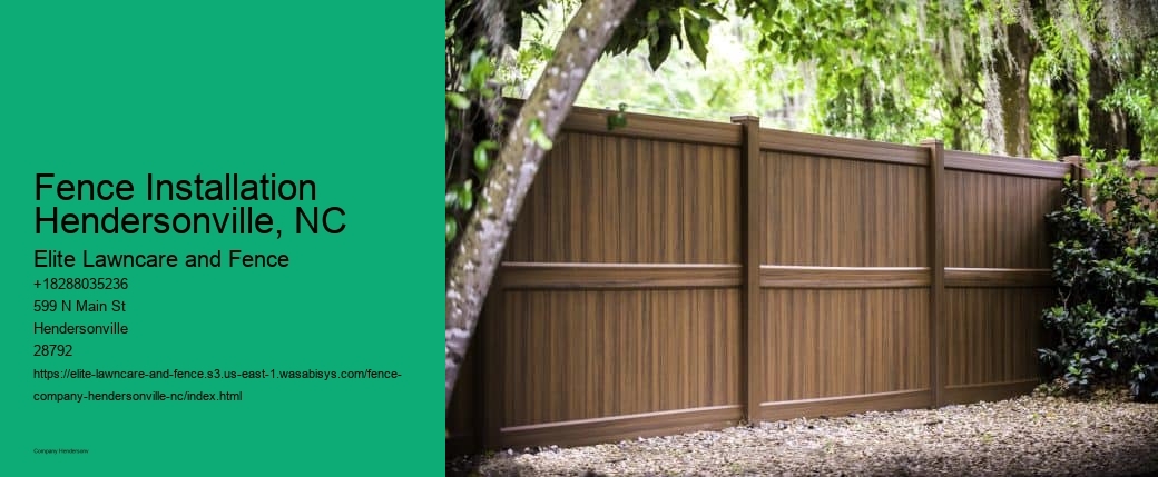 Fence Installation  Hendersonville, NC